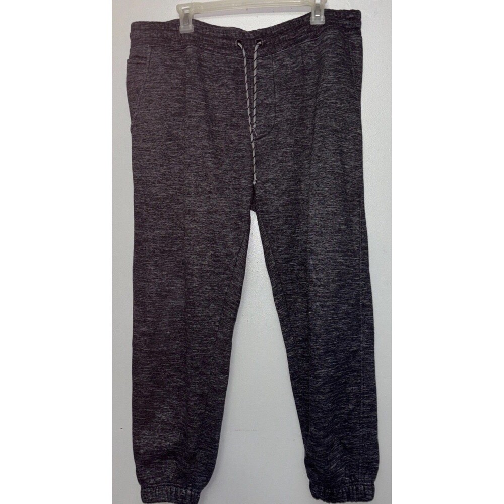 Weatherproof Vintage Men's Fleece Lined  Jogger Pant Blk/wht Size: XXL